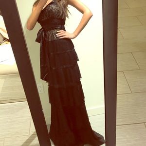 BCBG Maxazria Lace LONG dress 0